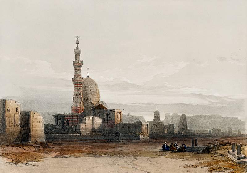 Tombs of the caliphs Cairo illustration by David Roberts (1796–1864). Original from The New York Public Library.…