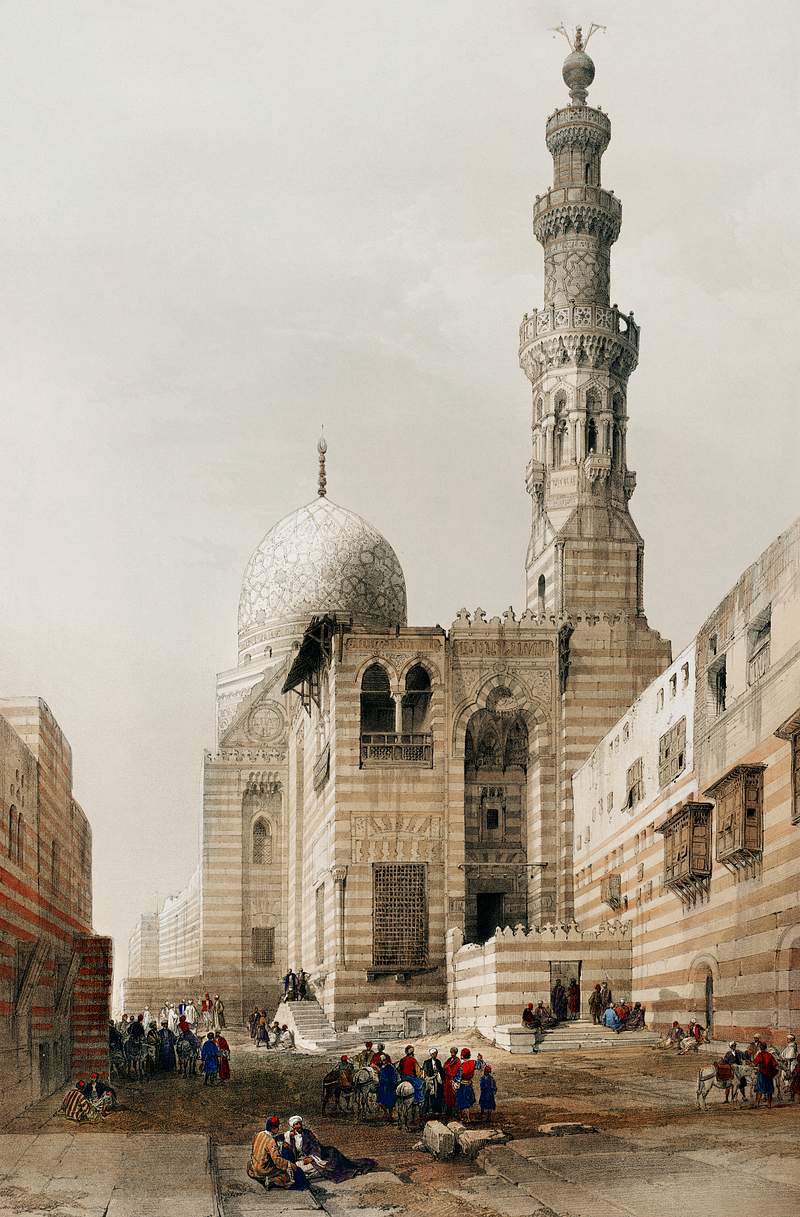 Tombs of the Khalifs (Caliphs) Cairo illustration by David Roberts (1796–1864). Original from The New York Public…