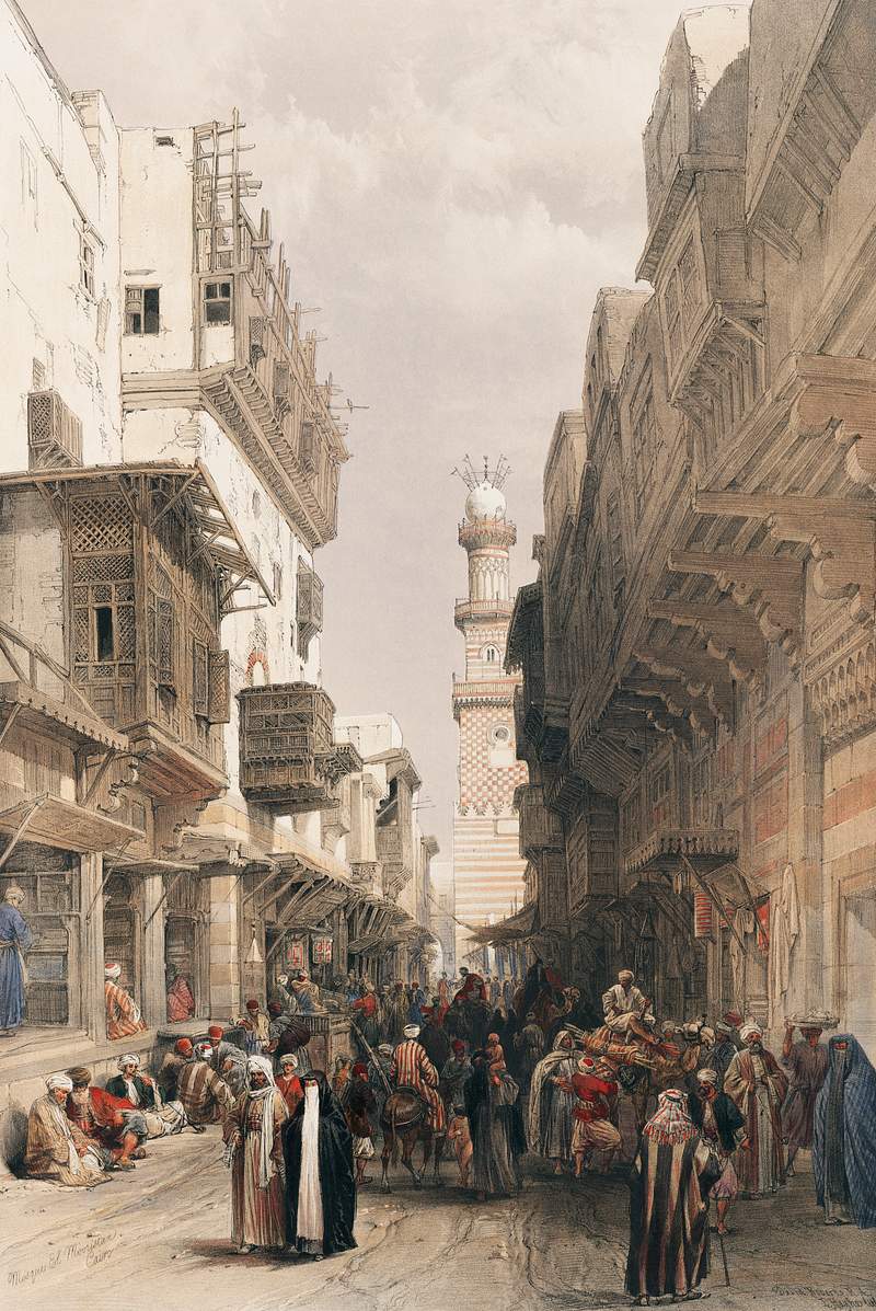 Mosque The Mooristan Cairo illustration by David Roberts (1796–1864). Original from The New York Public Library.…