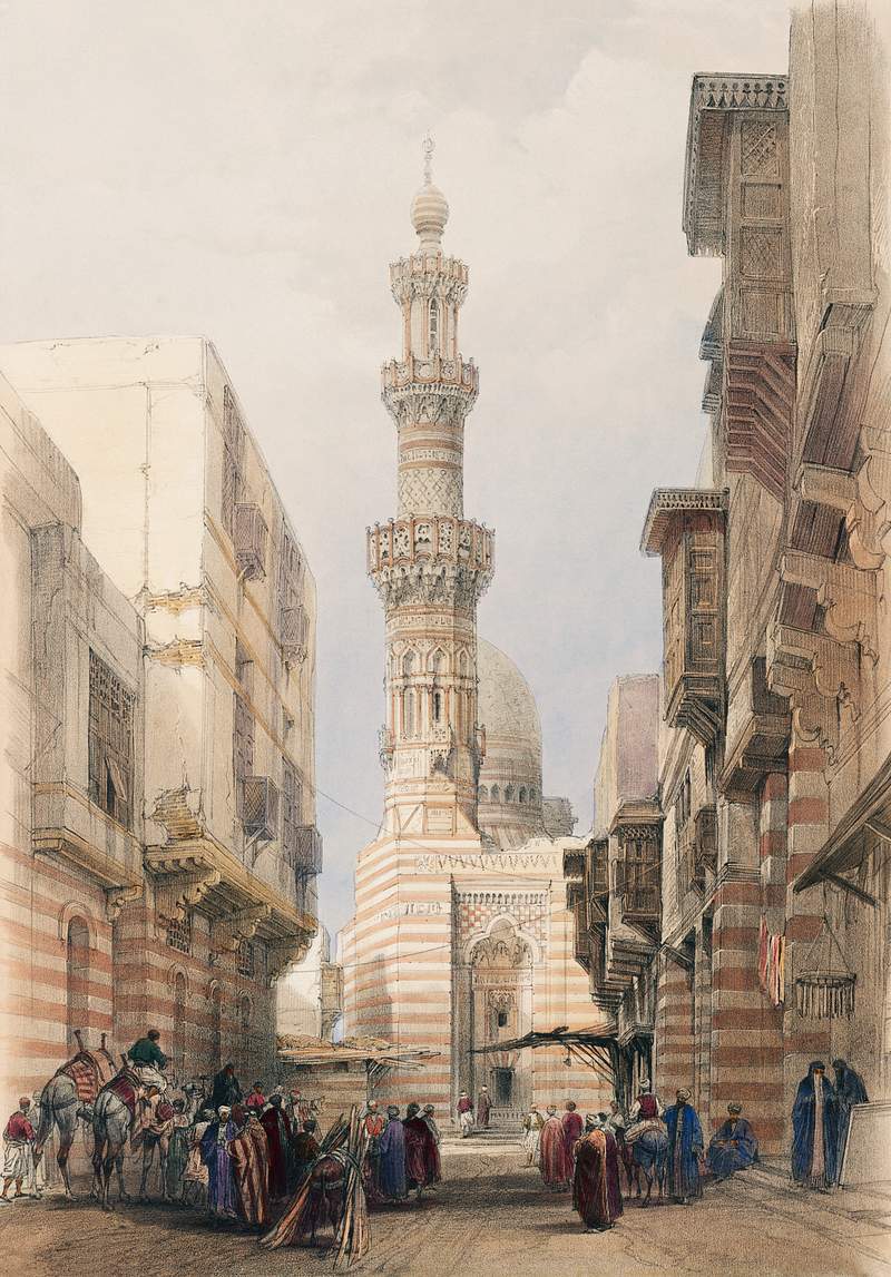 Bullack Cairo illustration by David Roberts (1796–1864). Original from The New York Public Library. Digitally enhanced…