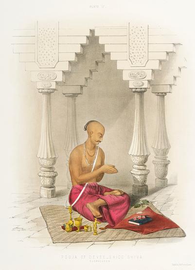 Pooja to Devee (Shio Shiva) from The Sundhya or the Daily Prayers of the Brahmins (1851) by Sophie Charlotte Belnos (1795–1865). Pooja to Devee (Shio Shiva) from The Sundhya or the Daily Prayers of the Brahmins (1851) by Sophie Charlotte Belnos…