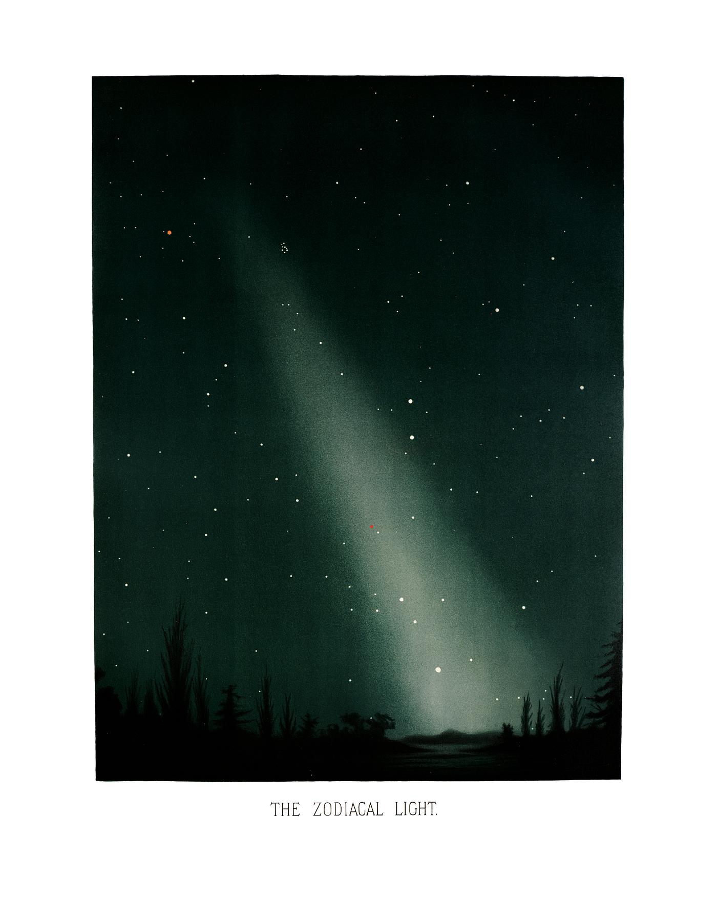 The zodical light from the Trouvelot
astronomical drawings (1881-1882) by E. L. Trouvelot (1827-1895) The zodical light from the Trouvelot
astronomical drawings (1881-1882) by E. L. Trouvelot (1827-1895)