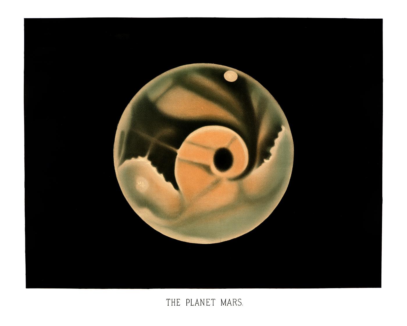 The planet Mars from the Trouvelot
astronomical drawings (1881-1882) by E. L. Trouvelot (1827-1895) The planet Mars from the Trouvelot
astronomical drawings (1881-1882) by E. L. Trouvelot (1827-1895)