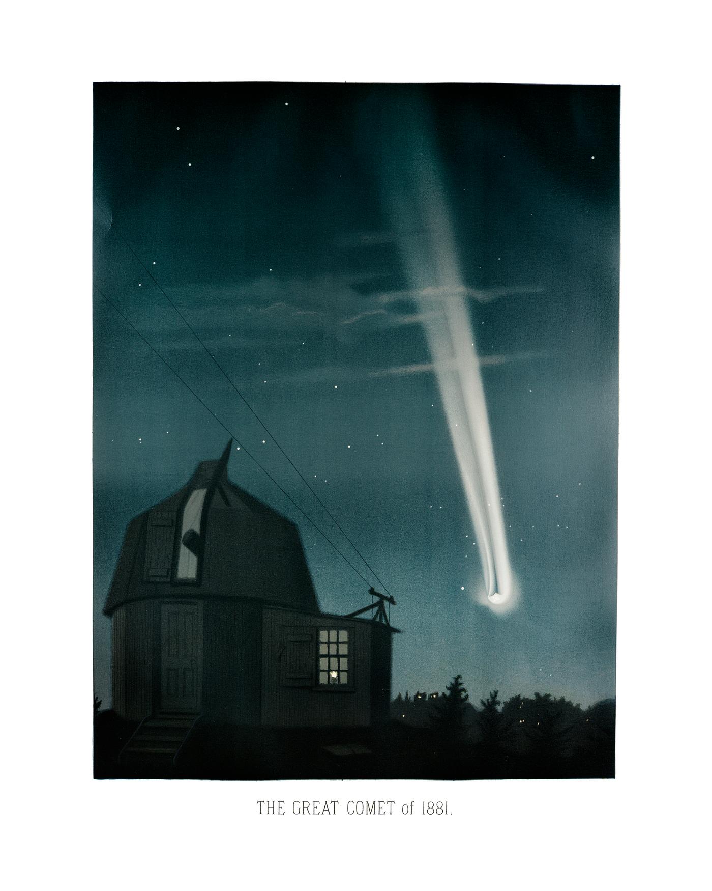 The great comet of 1881 from the trovelot astronomical drawings (1881-1882) by E. L. Trouvelot (1827-1895) The great comet of 1881 from the trovelot astronomical drawings (1881-1882) by E. L. Trouvelot (1827-1895)