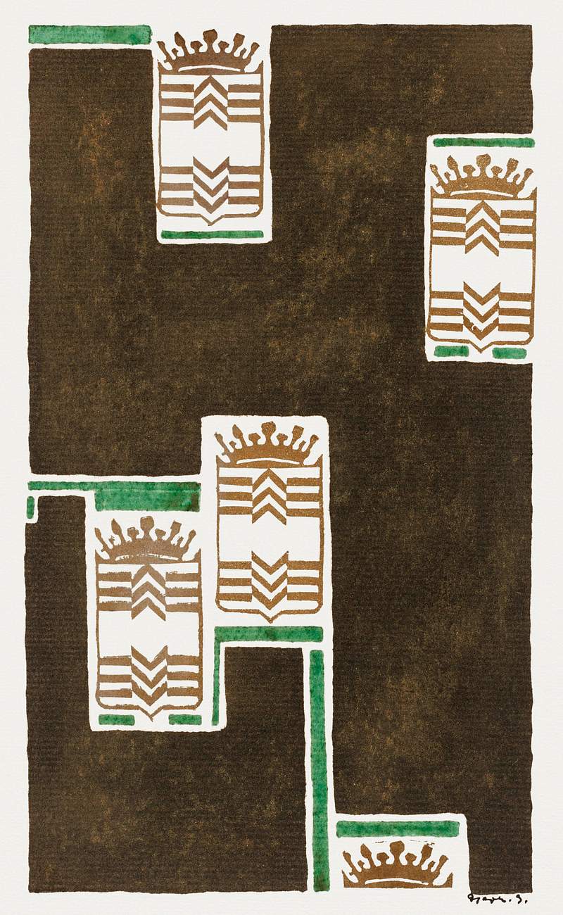 Poster design for Delftsche Slaolie (1906–1945) print in high resolution by Reijer Stolk. Original from the…