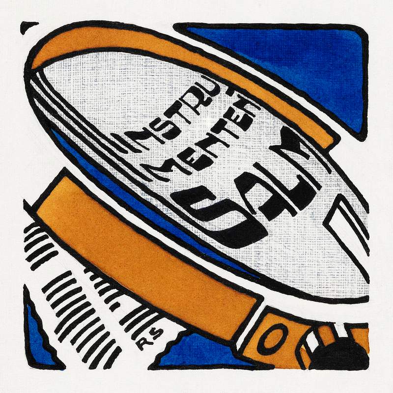 Design for advertising folder `Instruments Salm' (1906–1945) print in high resolution by Reijer Stolk. Original from…