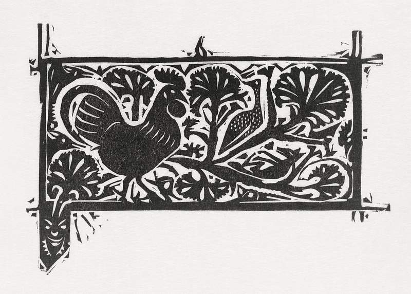 Rooster in bushes (ca.1893–1927) print in high resolution by Gerrit Willem Dijsselhof. Original from the Rijksmuseum.…