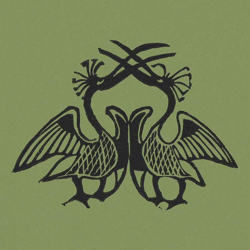 Two exotic birds (1892) print in high resolution by Gerrit Willem Dijsselhof. Original from the Rijksmuseum. Digitally…