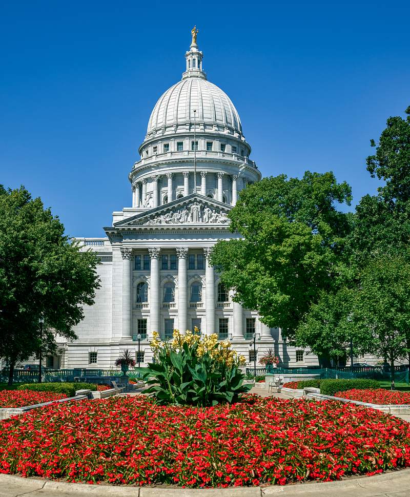Wisconsin Capitol building. Original image… | Free public domain photo Wisconsin Capitol building. Original image from Carol M. Highsmith’s America, Library of Congress collection. Digitally…