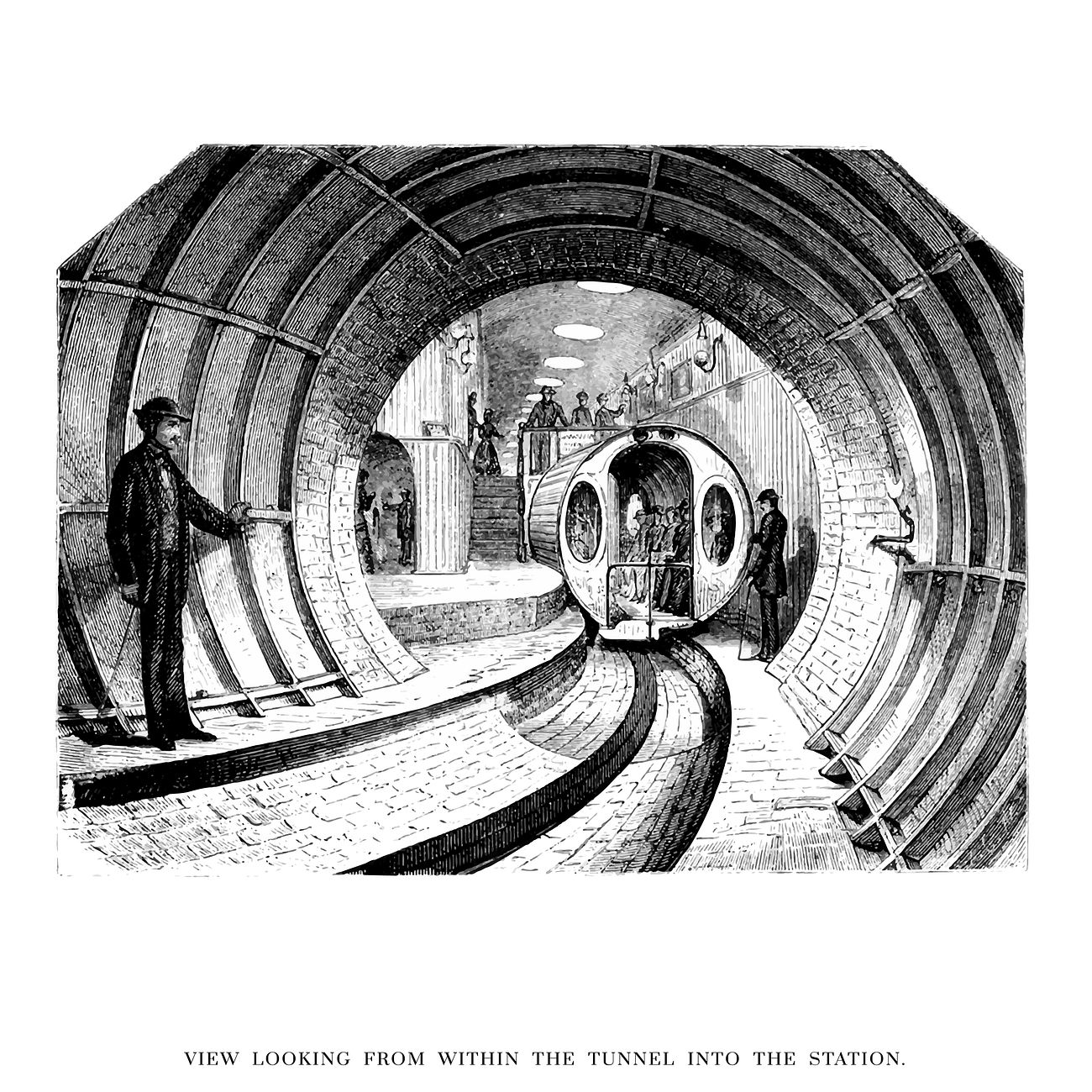 Первая подземная железная дорога в Лондоне 1863