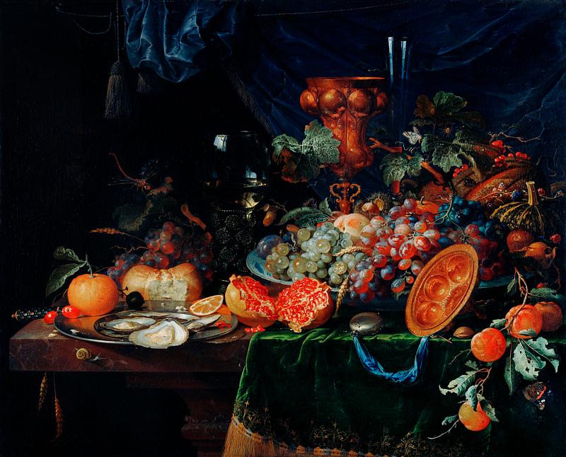 Fruits and oysters by Abraham Mignon (1660-1679). Original from The Rijksmuseum. Digitally enhanced by rawpixel. Fruits and oysters by Abraham Mignon (1660-1679). Original from The Rijksmuseum. Digitally enhanced by rawpixel.