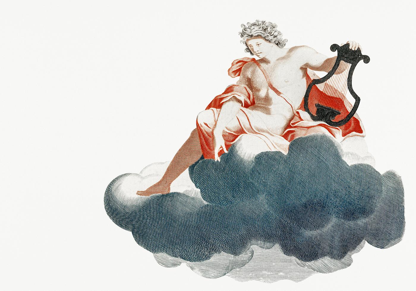 Apollo on the Clouds (1688-1698) by Johan Teyler (1648-1709). Original from Rijks Museum. Digitally enhanced by rawpixel. Apollo on the Clouds (1688-1698) by Johan Teyler (1648-1709). Original from Rijks Museum. Digitally enhanced by rawpixel.