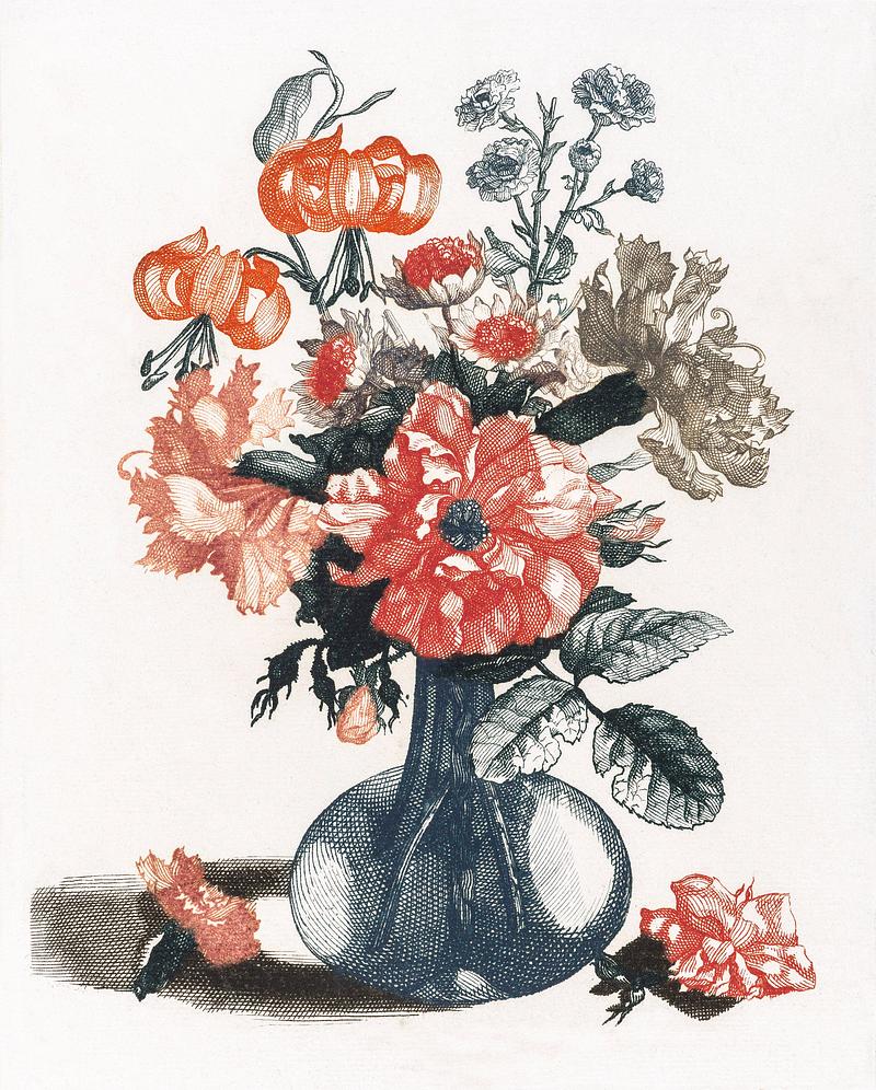 Flowers in a vase (1688-1698) by Johan Teyler (1648-1709). Original from The Rijksmuseum. Digitally enhanced by rawpixel. Flowers in a vase (1688-1698) by Johan Teyler (1648-1709). Original from The Rijksmuseum. Digitally enhanced by rawpixel.