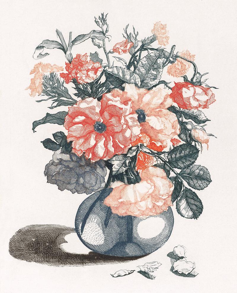 Flowers in a vase (1688-1698) by Johan Teyler (1648-1709). Original from The Rijksmuseum. Digitally enhanced by rawpixel. Flowers in a vase (1688-1698) by Johan Teyler (1648-1709). Original from The Rijksmuseum. Digitally enhanced by rawpixel.