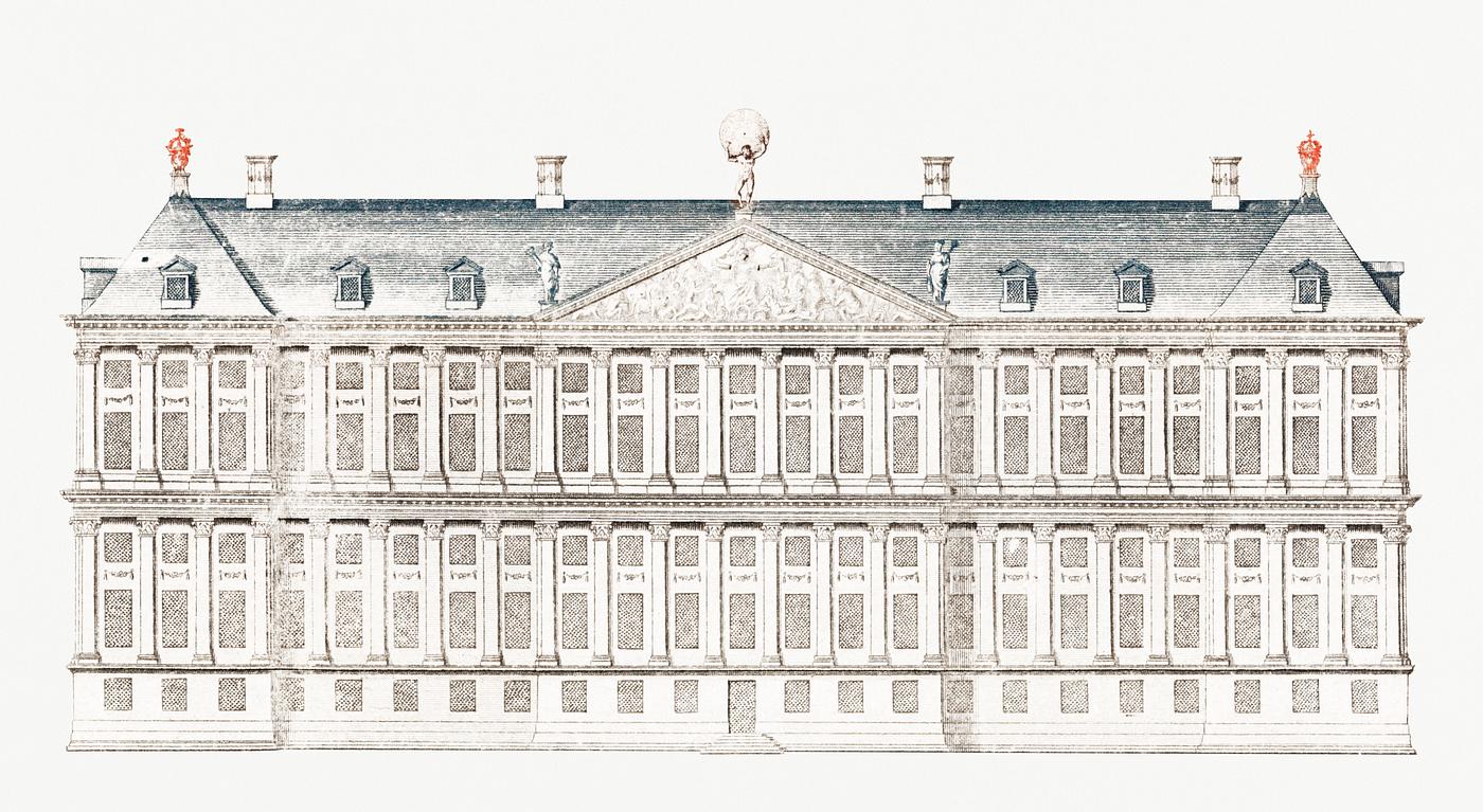 The City Hall in Amsterdam by Johan Teyler (1648 -1709). Original from Rijks Museum. Digitally enhanced by rawpixel. The City Hall in Amsterdam by Johan Teyler (1648 -1709). Original from Rijks Museum. Digitally enhanced by rawpixel.