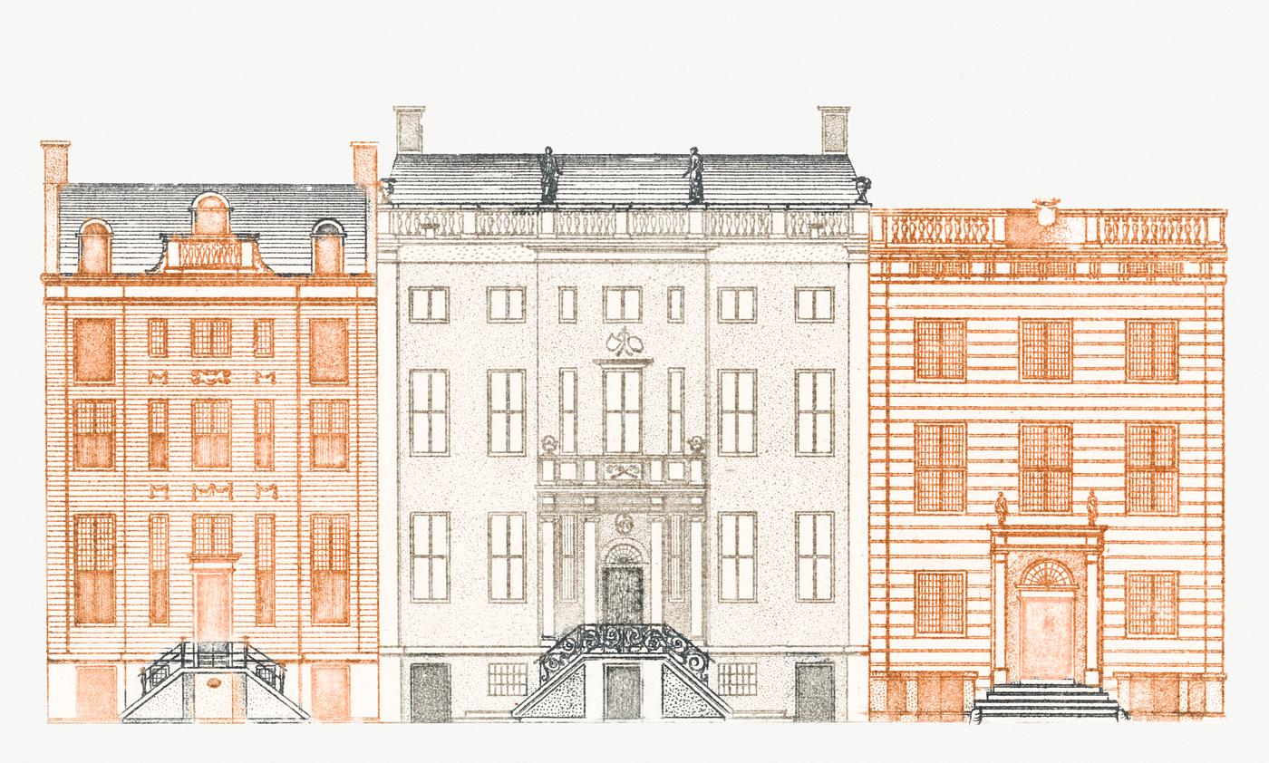 Amsterdam canal Houses on the Herengracht 442, 446 and 448 by Johan Teyler (1648 -1709) Original from Rijks Museum.... Amsterdam canal Houses on the Herengracht 442, 446 and 448 by Johan Teyler (1648 -1709) Original from Rijks Museum....