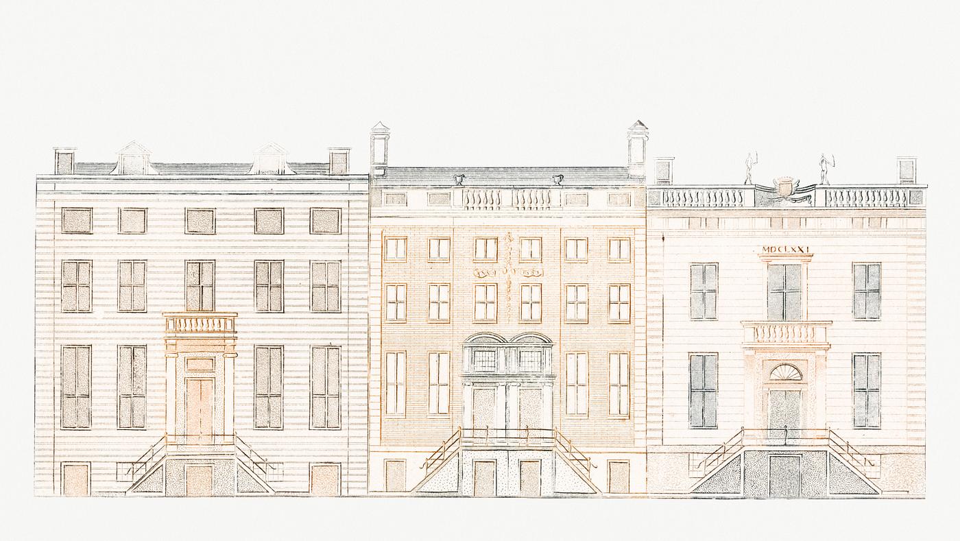 Amsterdam canal houses by Johan Teyler (1648 -1709). Original from Rijks Museum. Digitally enhanced by rawpixel. Amsterdam canal houses by Johan Teyler (1648 -1709). Original from Rijks Museum. Digitally enhanced by rawpixel.