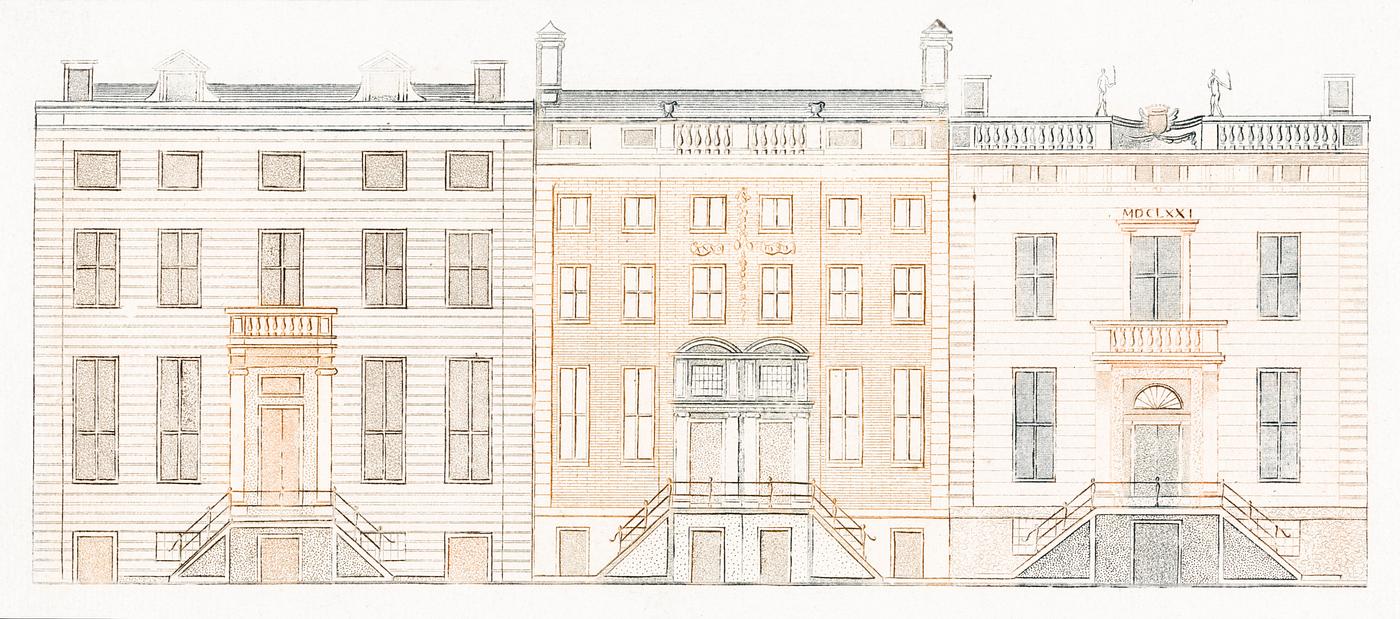 Amsterdam canal houses by Johan Teyler (1648 -1709). Original from The Rijksmuseum. Digitally enhanced by rawpixel. Amsterdam canal houses by Johan Teyler (1648 -1709). Original from The Rijksmuseum. Digitally enhanced by rawpixel.