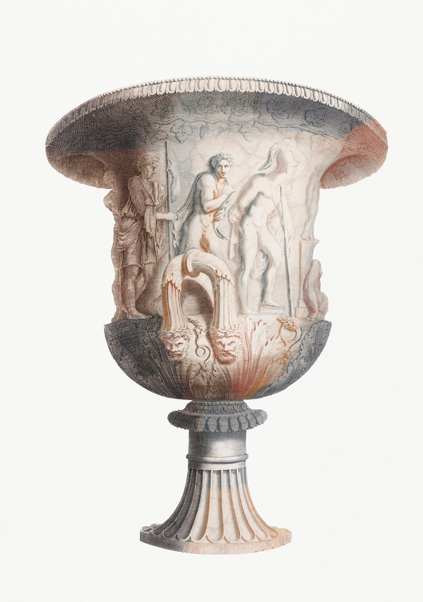 Borghese Vase by Johan Teyler (1648-1709). Original from Rijks Museum. Digitally enhanced by rawpixel. Borghese Vase by Johan Teyler (1648-1709). Original from Rijks Museum. Digitally enhanced by rawpixel.