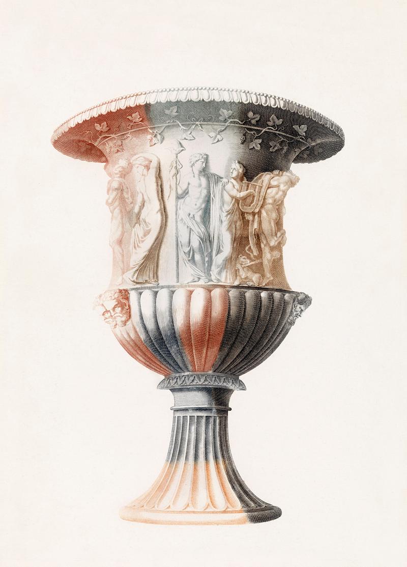 Borghese Vase by Johan Teyler (1648-1709). Original from The Rijksmuseum. Digitally enhanced by rawpixel. Borghese Vase by Johan Teyler (1648-1709). Original from The Rijksmuseum. Digitally enhanced by rawpixel.
