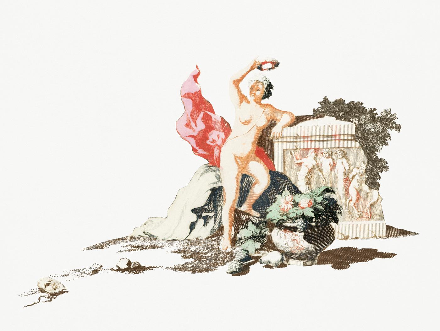 Naked Woman by Johan Teyler (1648-1709). Original from Rijks Museum. Digitally enhanced by rawpixel. Naked Woman by Johan Teyler (1648-1709). Original from Rijks Museum. Digitally enhanced by rawpixel.