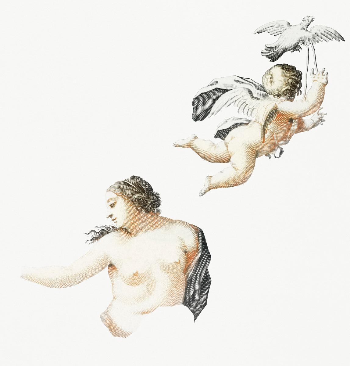 Venus in Love by Johan Teyler (1648-1709).… | Royalty free stock psd mockup | High Resolution design Venus in Love by Johan Teyler (1648-1709). Original from Rijks Museum. Digitally enhanced by rawpixel.