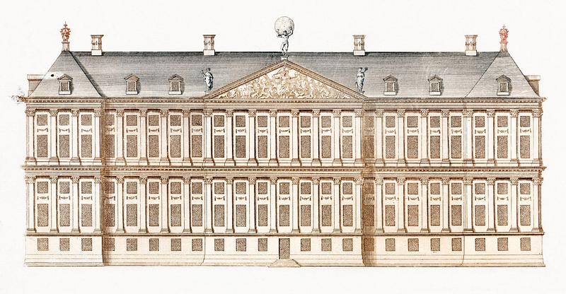 The City Hall in Amsterdam by an anonymous maker (1696-1706). Original from The Rijksmuseum. Digitally enhanced by rawpixel. The City Hall in Amsterdam by an anonymous maker (1696-1706). Original from The Rijksmuseum. Digitally enhanced by rawpixel.