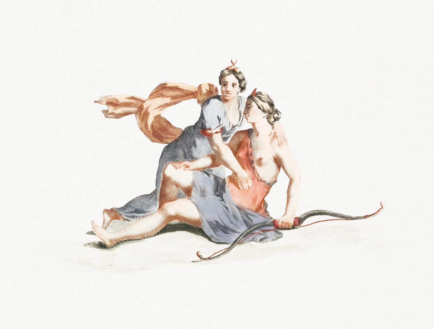 Jupiter and Callisto by Johan Teyler (1648-1709). Original from Rijks Museum. Digitally enhanced by rawpixel. Jupiter and Callisto by Johan Teyler (1648-1709). Original from Rijks Museum. Digitally enhanced by rawpixel.