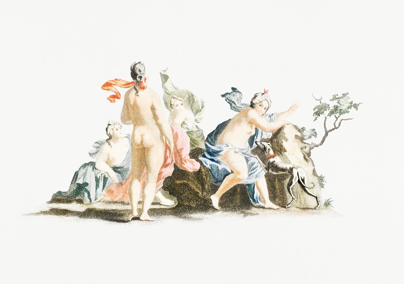 Diana and Her Nymphs by Johan Teyler (1648-1709). Original from Rijks Museum. Digitally enhanced by rawpixel. Diana and Her Nymphs by Johan Teyler (1648-1709). Original from Rijks Museum. Digitally enhanced by rawpixel.
