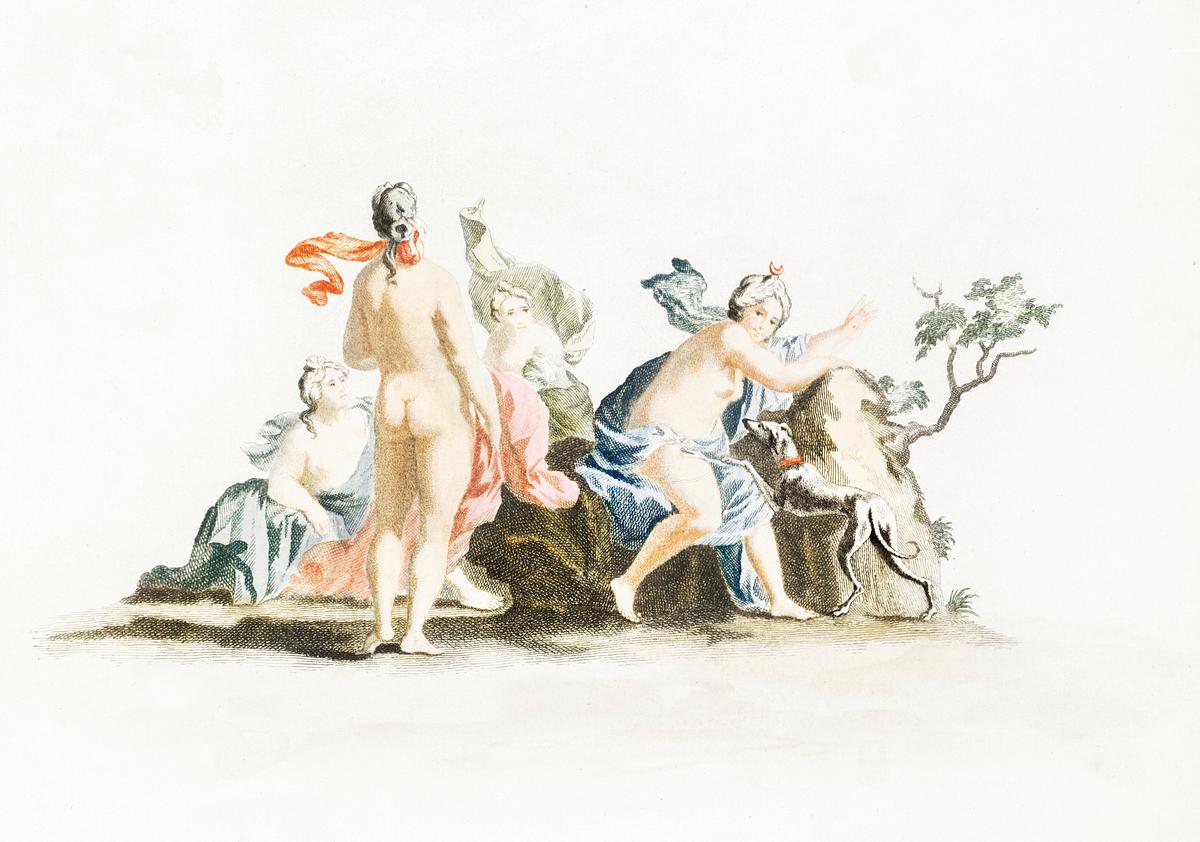 Diana and Her Nymphs by Johan Teyler (1648… | Free public domain illustration Diana and Her Nymphs by Johan Teyler (1648-1709). Original from The Rijksmuseum. Digitally enhanced by rawpixel.