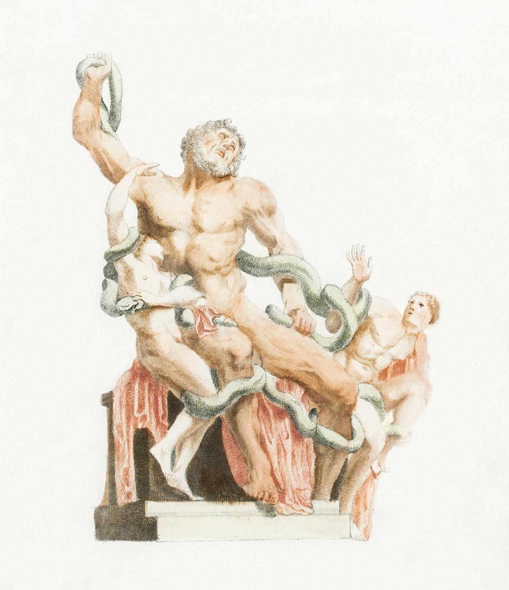 Laocoön and his sons by Johan Teyler… | Free public domain illustration Laocoön and his sons by Johan Teyler (1648 -1709). Original from The Rijksmuseum. Digitally enhanced by rawpixel.