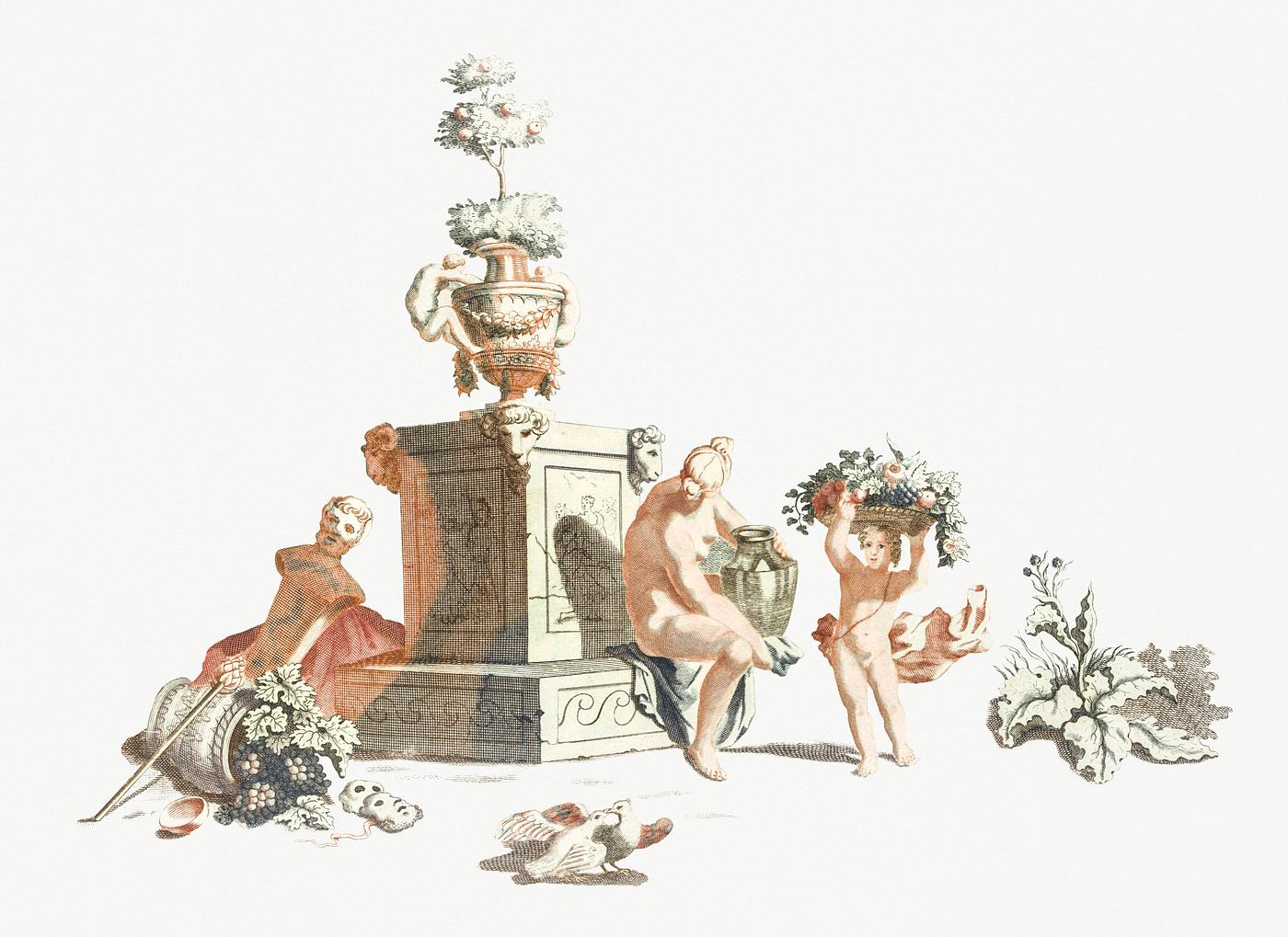 Woman and a boy at a Monument by Johan Teyler (1648-1709). Original from Rijks Museum. Digitally enhanced by rawpixel. Woman and a boy at a Monument by Johan Teyler (1648-1709). Original from Rijks Museum. Digitally enhanced by rawpixel.