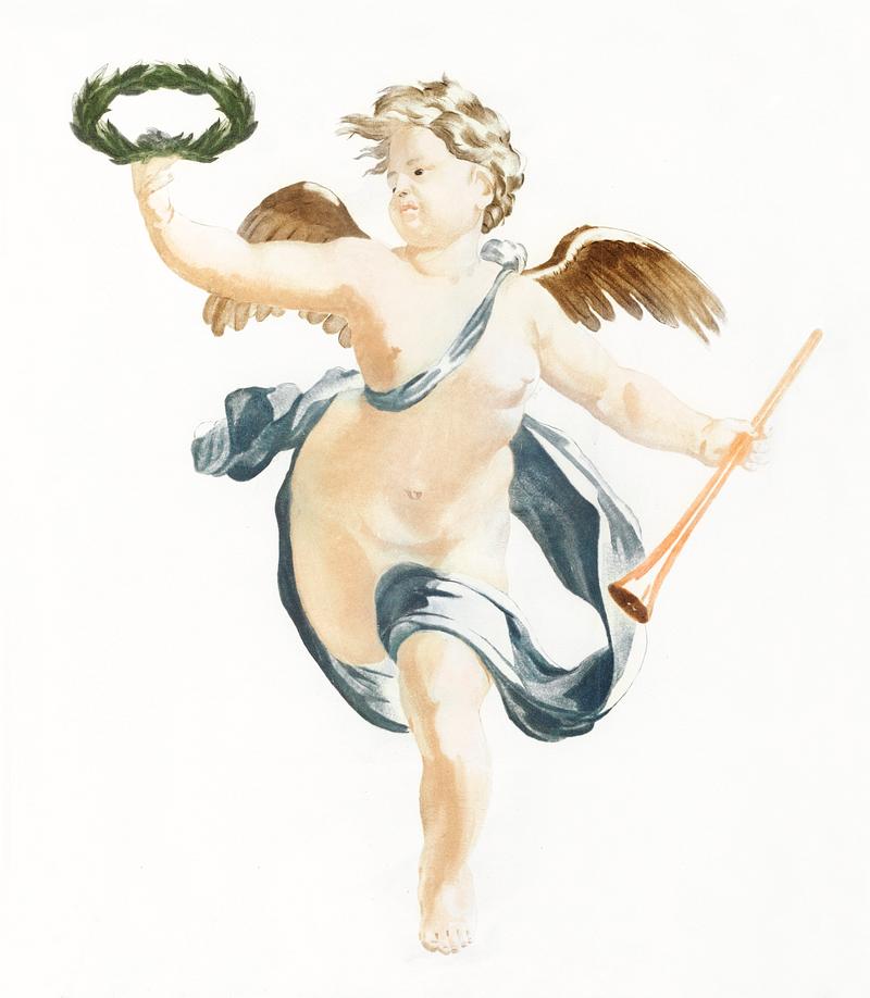 Putto by Johan Teyler (1648-1709). Original from The Rijksmuseum. Digitally enhanced by rawpixel. Putto by Johan Teyler (1648-1709). Original from The Rijksmuseum. Digitally enhanced by rawpixel.