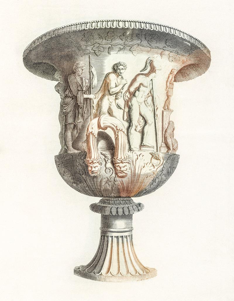 Medici vase by Johan Teyler (1648 -1709). Original from The Rijksmuseum. Digitally enhanced by rawpixel. Medici vase by Johan Teyler (1648 -1709). Original from The Rijksmuseum. Digitally enhanced by rawpixel.