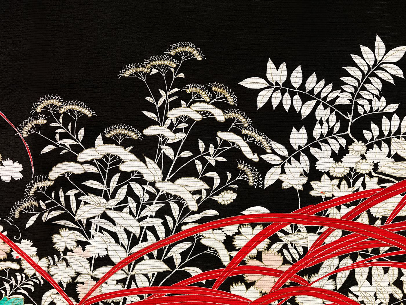 Women’s kimono decorated with pheasants and autumn plants (1920-1940) by anonymous. Original from The Rijksmuseum.... Women’s kimono decorated with pheasants and autumn plants (1920-1940) by anonymous. Original from The Rijksmuseum....