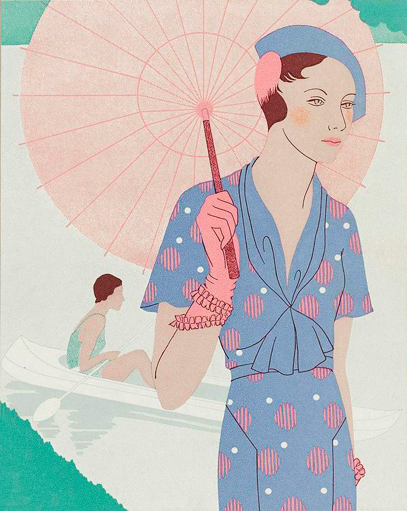 Art - Taste - Beauty, Leaves of Feminine Elegance, June 1932, No. 142, Grade 12 b y M. Renaud (1932). Original from The…