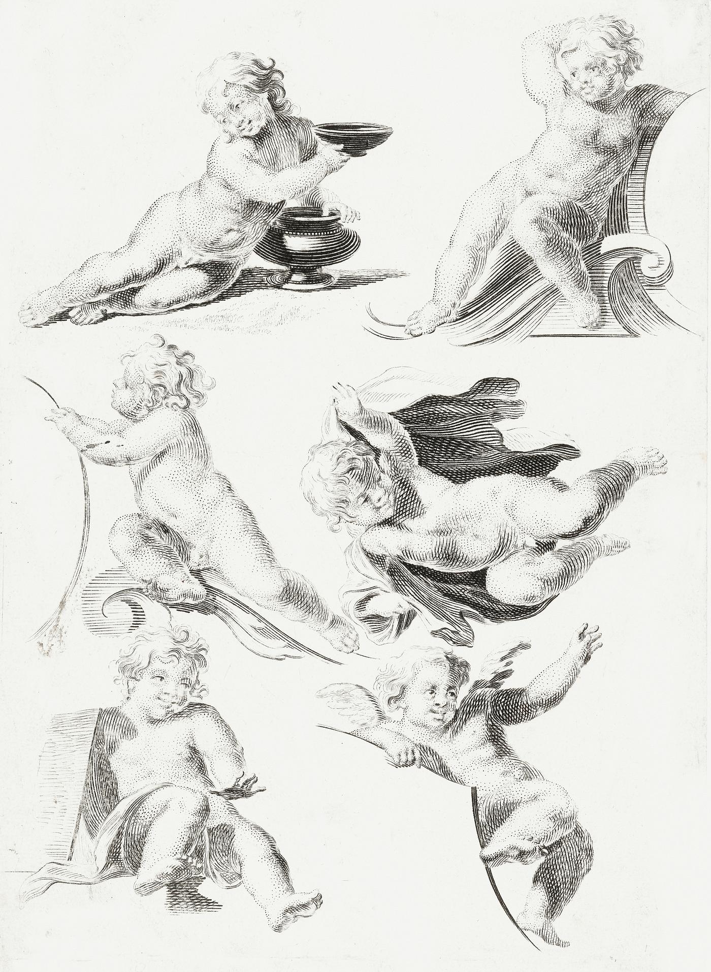 Six putti (1600–1699) by anonymous. Original from The Rijksmuseum. Digitally enhanced by rawpixel. Six putti (1600–1699) by anonymous. Original from The Rijksmuseum. Digitally enhanced by rawpixel.