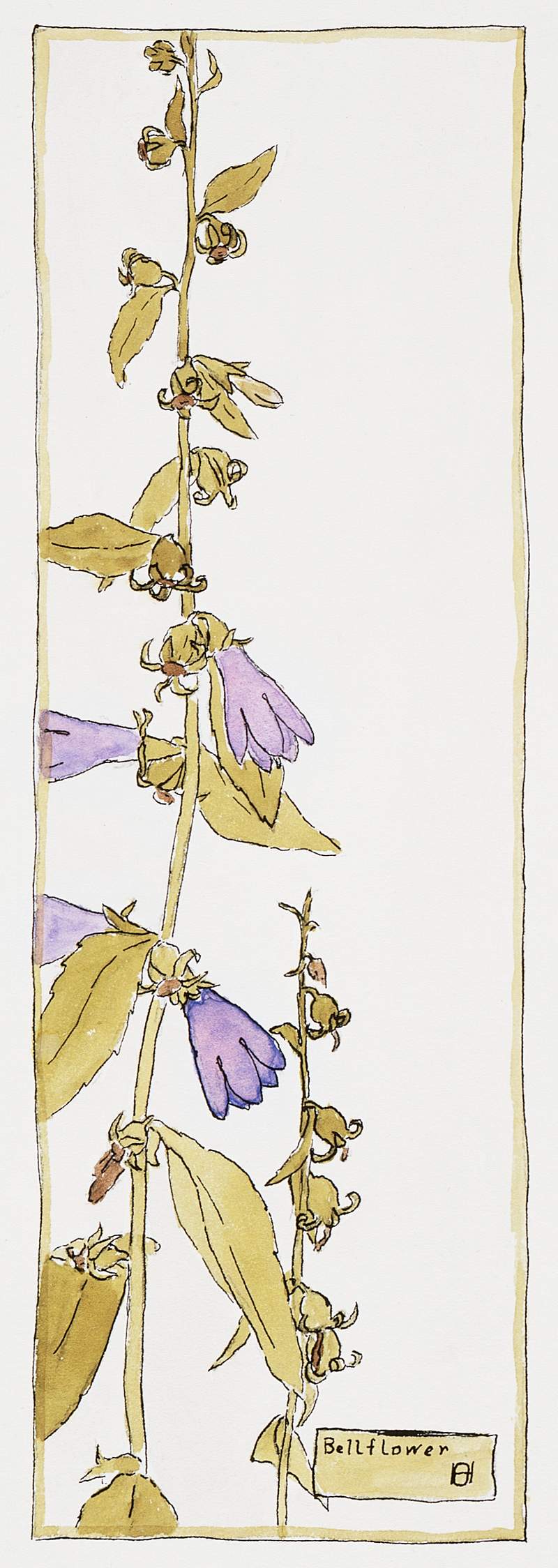 Bell Flower (1915) by Hannah Borger Overbeck. Original from The Los Angeles County Museum of Art. Digitally enhanced by…