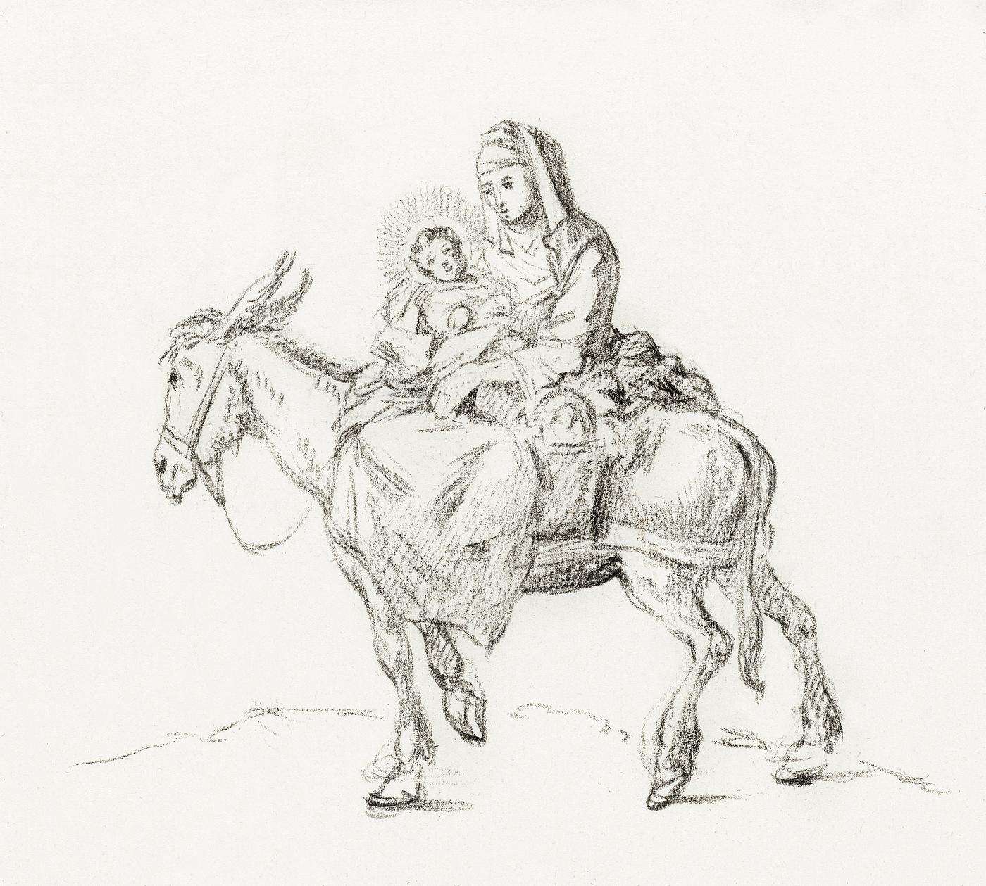 Flight to Egypt by Jean Bernard (1775-1883). Original from The Rijksmuseum. Digitally enhanced by rawpixel. Flight to Egypt by Jean Bernard (1775-1883). Original from The Rijksmuseum. Digitally enhanced by rawpixel.