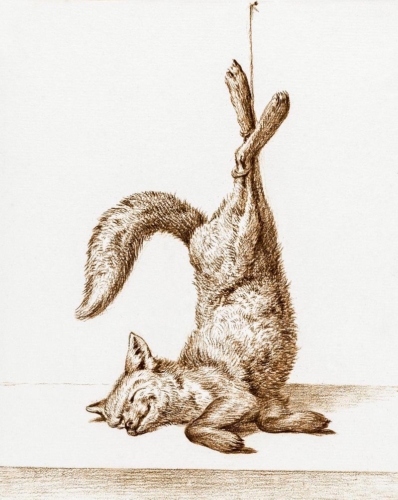 Dead fox, hanging from his paws (1815) by Jean Bernard (1775-1883). Original from The Rijksmuseum. Digitally enhanced by rawpixel. Dead fox, hanging from his paws (1815) by Jean Bernard (1775-1883). Original from The Rijksmuseum. Digitally enhanced by…