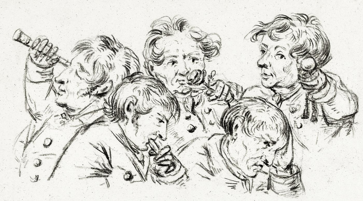 The five senses (1832) by Jean Bernard (1775-1883). Original from The Rijksmuseum. Digitally enhanced by rawpixel. The five senses (1832) by Jean Bernard (1775-1883). Original from The Rijksmuseum. Digitally enhanced by rawpixel.