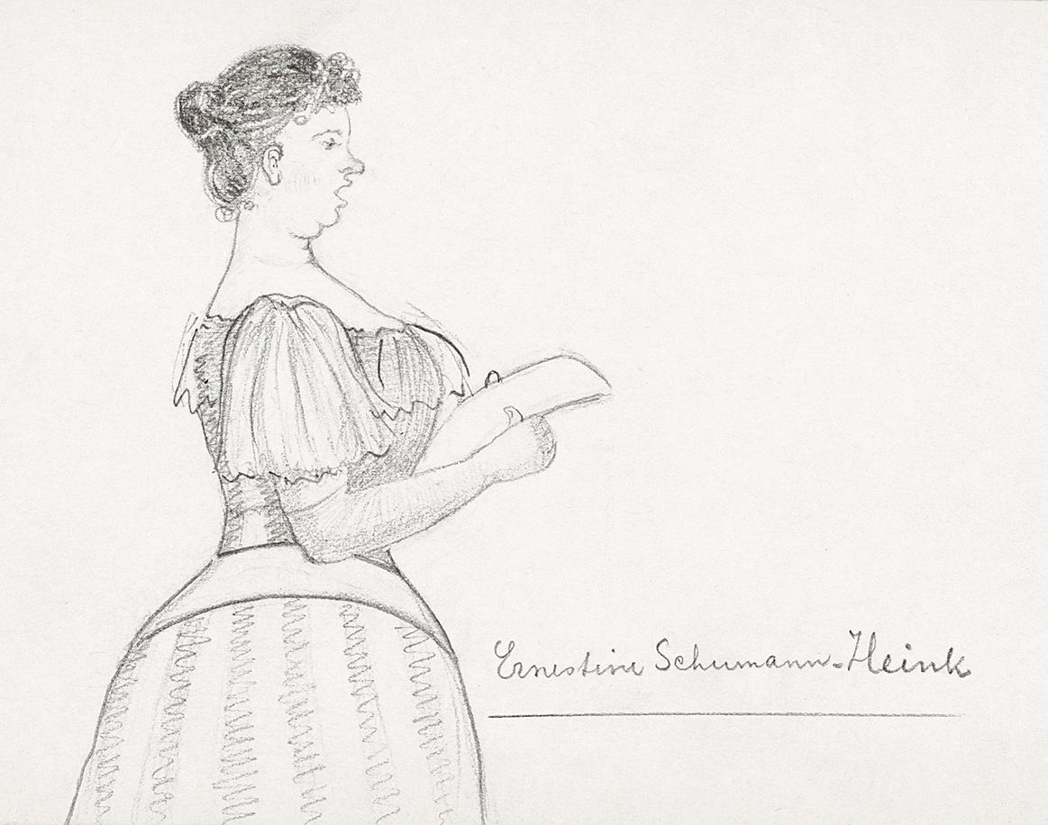 Opera singer Ernestine Schumann-Heink (1894) by Julie de Graag (1877-1924). Original from The Rijksmuseum. Digitally... Opera singer Ernestine Schumann-Heink (1894) by Julie de Graag (1877-1924). Original from The Rijksmuseum. Digitally...