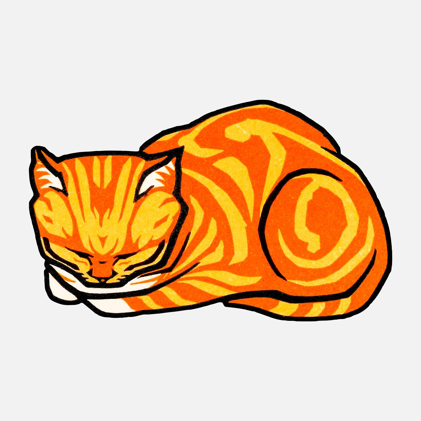 Sleeping Cat (1918) by Julie de Graag (1877-1924). Original from the Rijks Museum. Digitally enhanced by rawpixel. Sleeping Cat (1918) by Julie de Graag (1877-1924). Original from the Rijks Museum. Digitally enhanced by rawpixel.