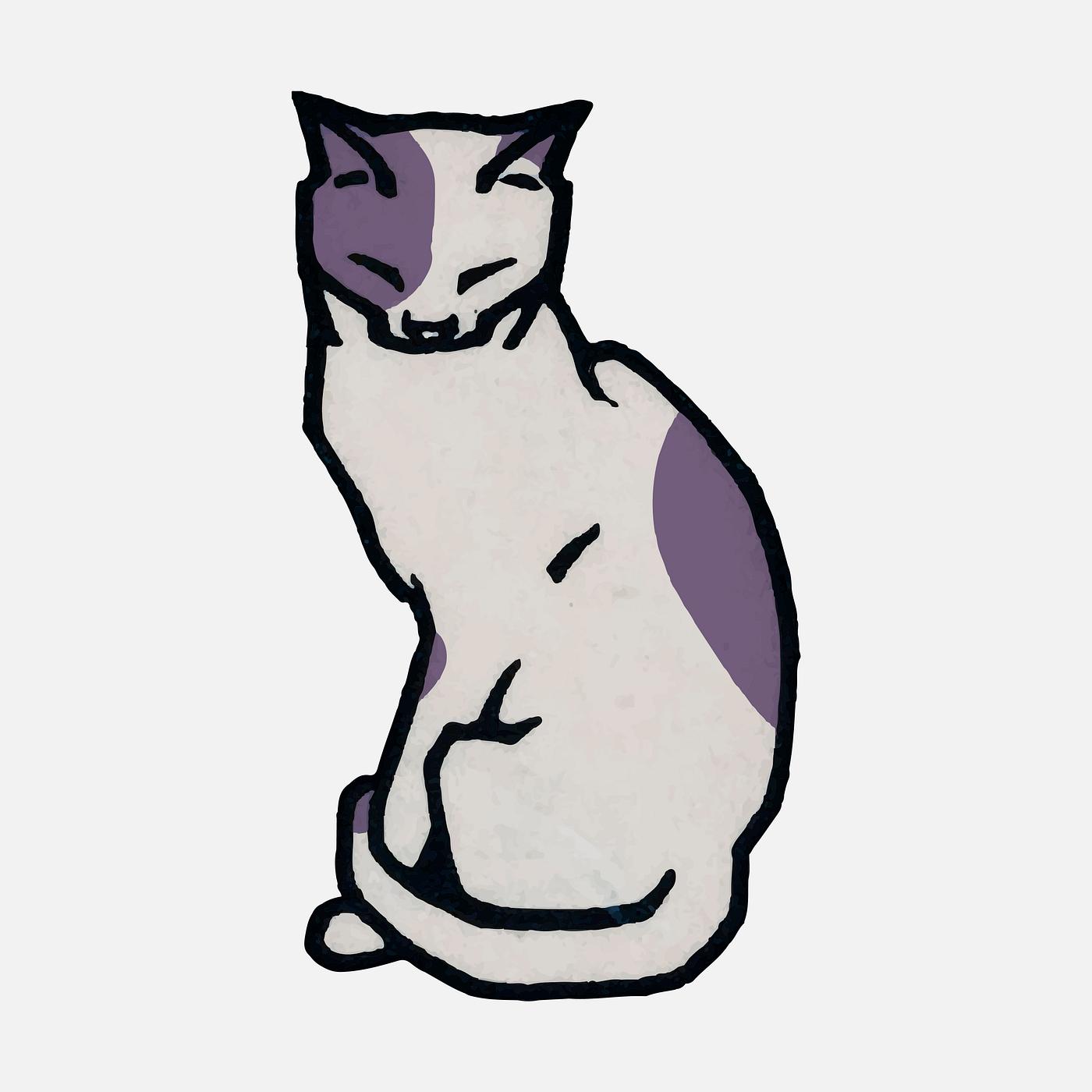 Sitting cat (1916) by Julie de Graag (1877-1924). Original from the Rijks Museum. Digitally enhanced by rawpixel. Sitting cat (1916) by Julie de Graag (1877-1924). Original from the Rijks Museum. Digitally enhanced by rawpixel.