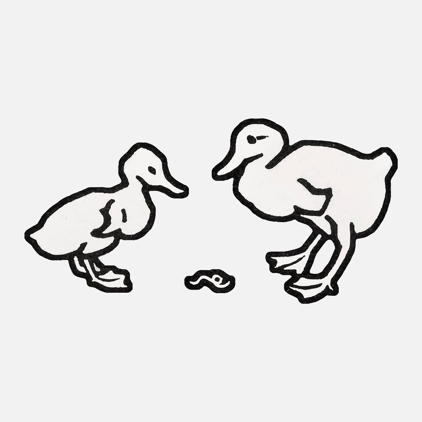 Two ducklings (1923-1924) by Julie de Graag (1877-1924). Original from the Rijks Museum. Digitally enhanced by rawpixel. Two ducklings (1923-1924) by Julie de Graag (1877-1924). Original from the Rijks Museum. Digitally enhanced by rawpixel.