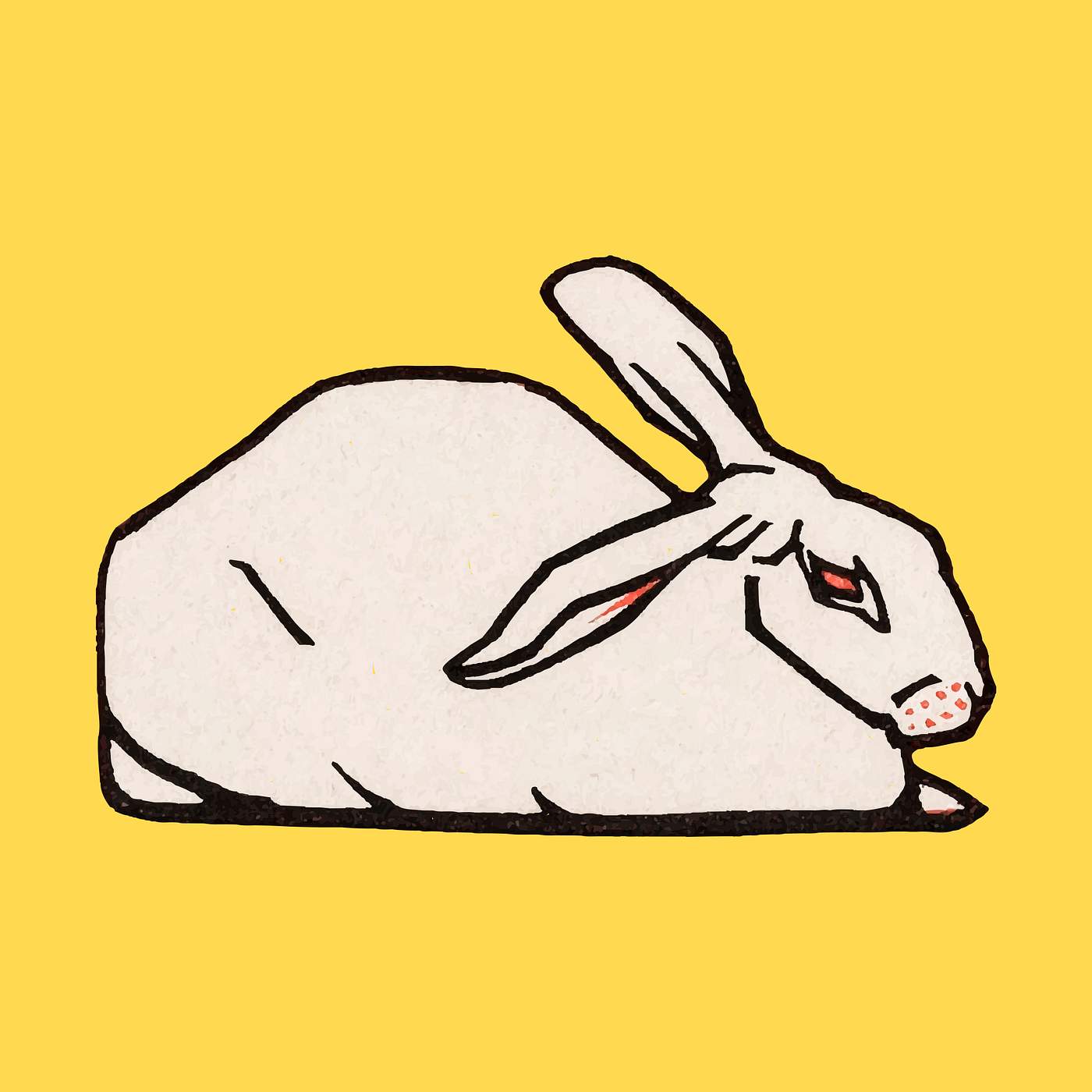Lying rabbit (1916) by Julie de Graag (1877-1924). Original from the Rijks Museum. Digitally enhanced by rawpixel. Lying rabbit (1916) by Julie de Graag (1877-1924). Original from the Rijks Museum. Digitally enhanced by rawpixel.
