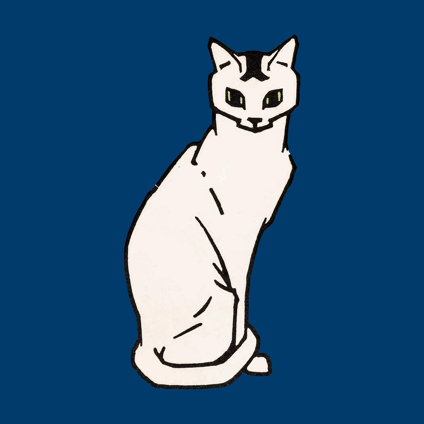 Sitting cat (1916) by Julie de Graag (1877-1924). Original from the Rijks Museum. Digitally enhanced by rawpixel. Sitting cat (1916) by Julie de Graag (1877-1924). Original from the Rijks Museum. Digitally enhanced by rawpixel.