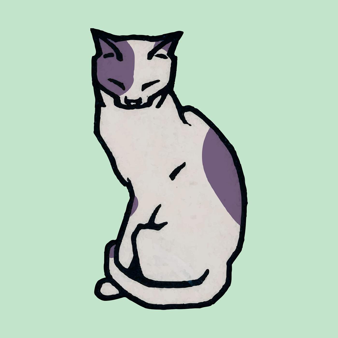 Sitting cat (1916) by Julie de Graag (1877-1924). Original from the Rijks Museum. Digitally enhanced by rawpixel. Sitting cat (1916) by Julie de Graag (1877-1924). Original from the Rijks Museum. Digitally enhanced by rawpixel.