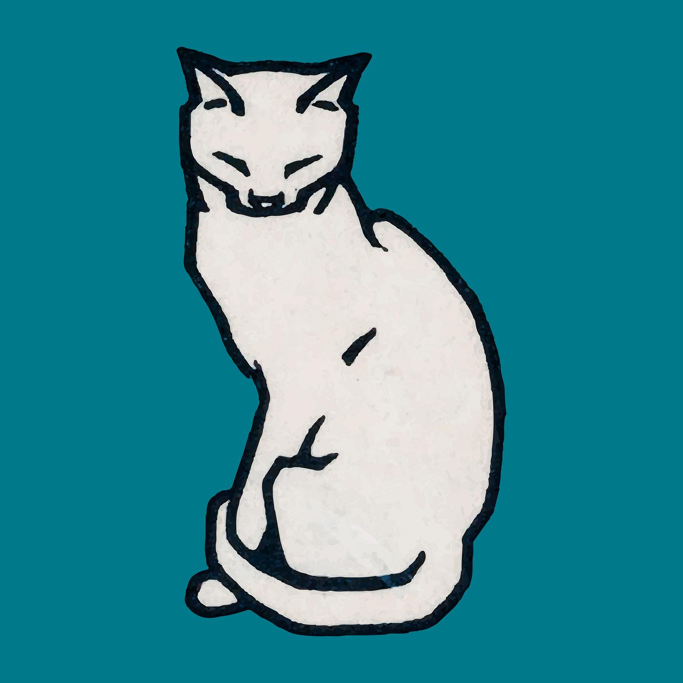 Sitting cat (1916) by Julie de Graag (1877-1924). Original from the Rijks Museum. Digitally enhanced by rawpixel. Sitting cat (1916) by Julie de Graag (1877-1924). Original from the Rijks Museum. Digitally enhanced by rawpixel.