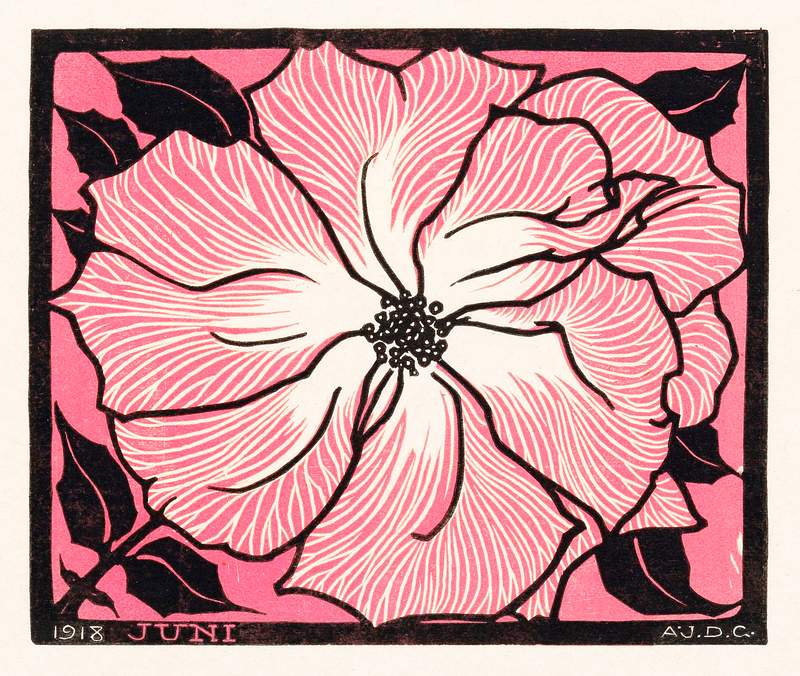 June (1918) by Julie de Graag (1877-1924). Original from The Rijksmuseum. Digitally enhanced by rawpixel.